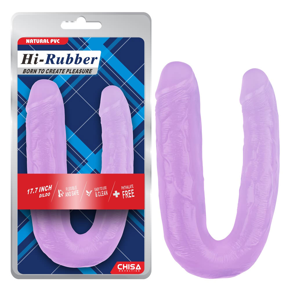 17,7 inch dildo-paars