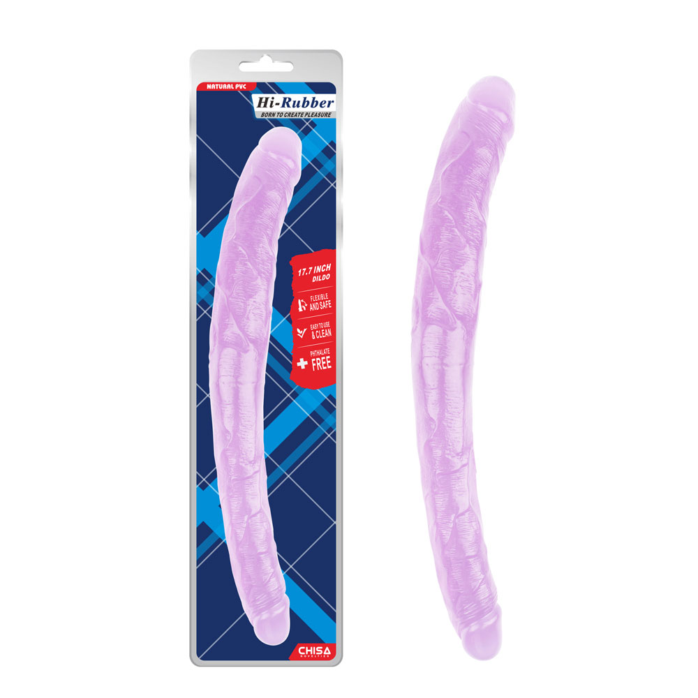 17,8 inch dildo-paars