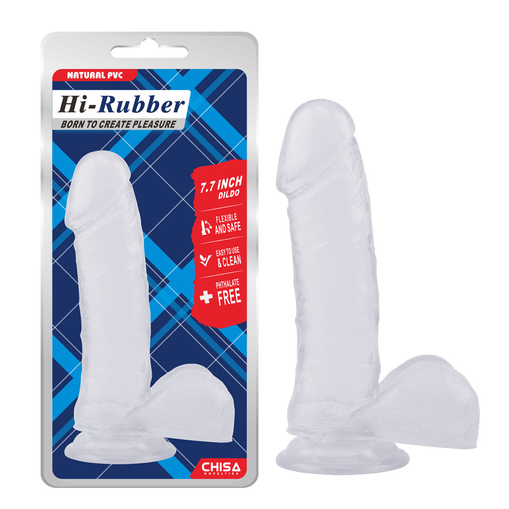 7,7 inch dildo-helder