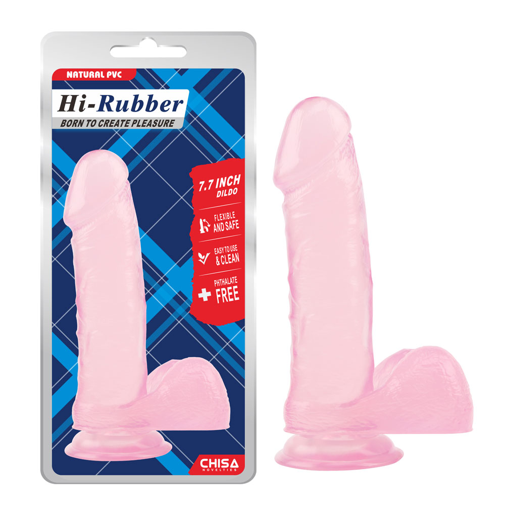 7,7 inch dildo-roze