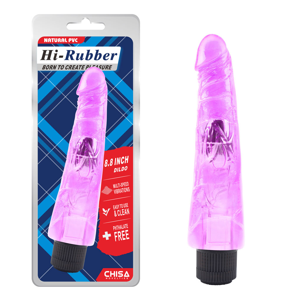 8,8 inch vibrerende dildo-paars