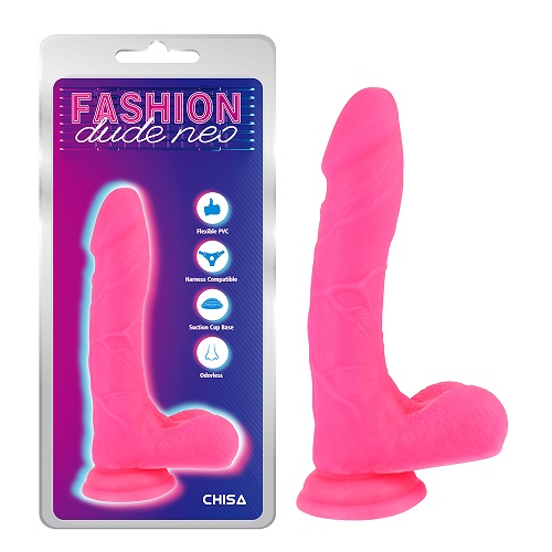 8'' Dual Density Cock Dildo Roze
