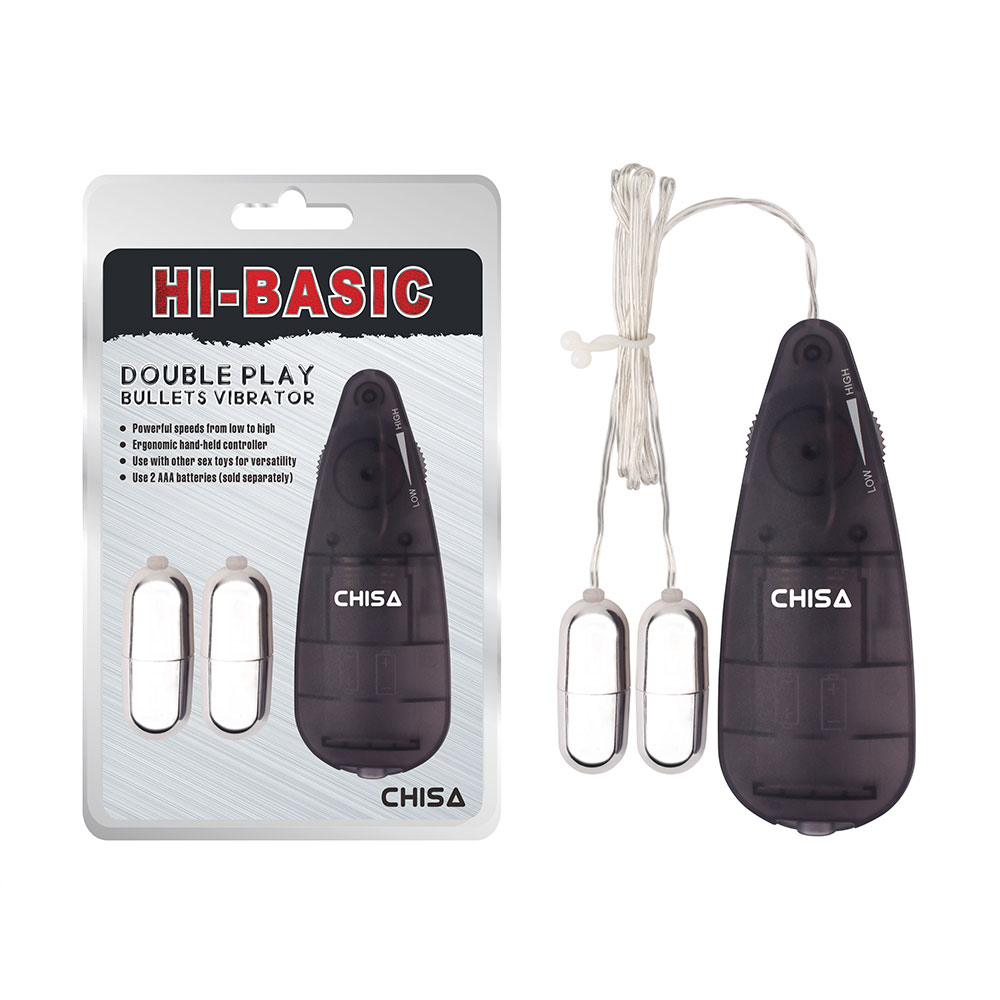 Double Play Bullets Vibrator Zwart