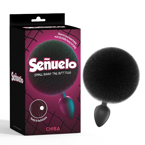 Kleine buttplug met konijnenstaart